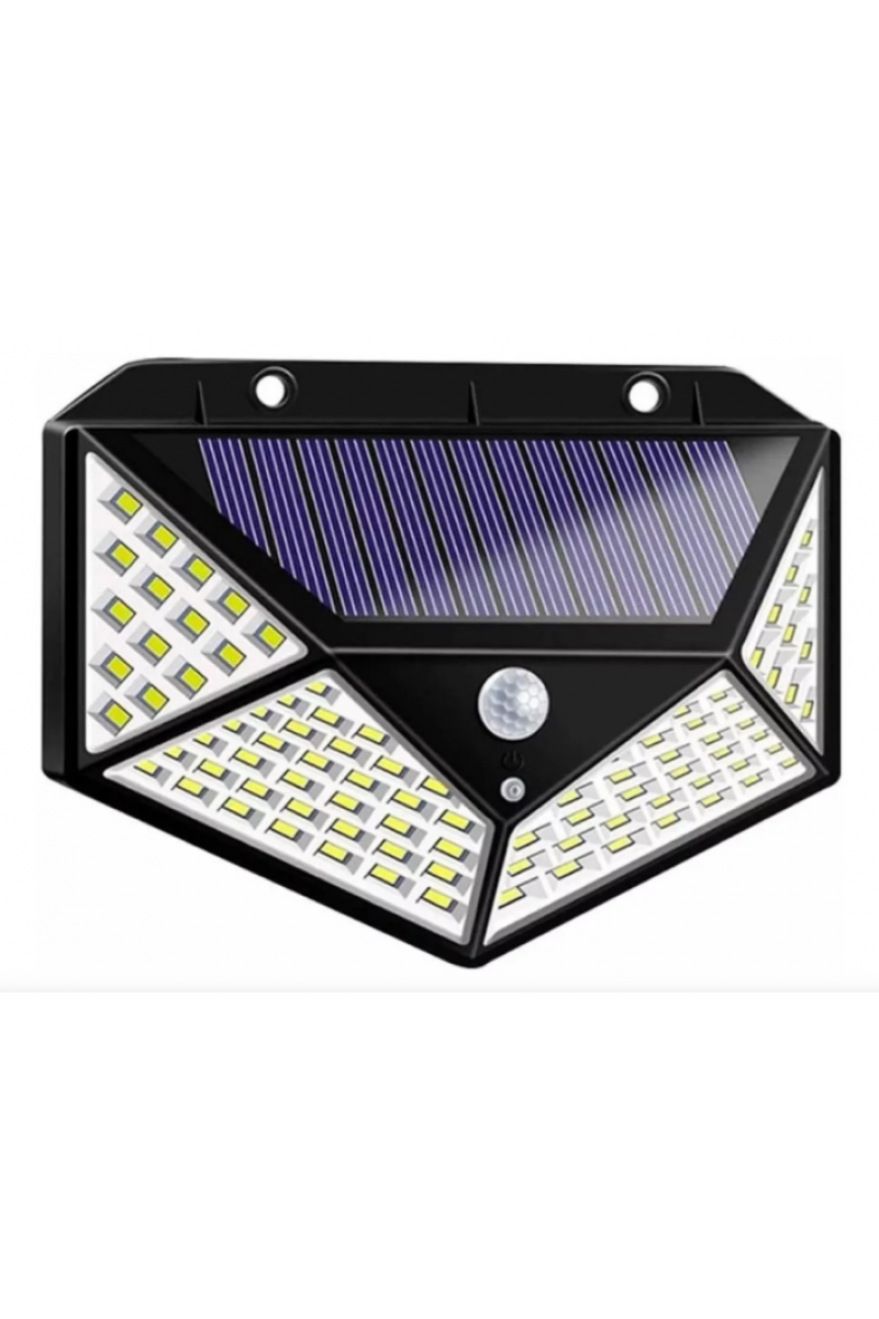 Solar Hareket Sensörlü Duvar Lambası 100 LED