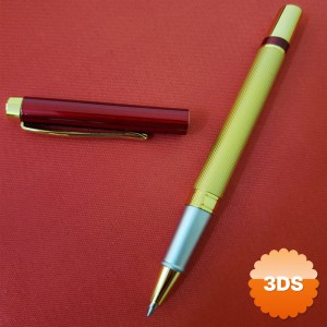 Kutulu Kırmızı Gold Tasarım Roller Kalem 13.5 cm