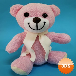 Pembe Peluş Atkılı Oyuncak Ayıcık
