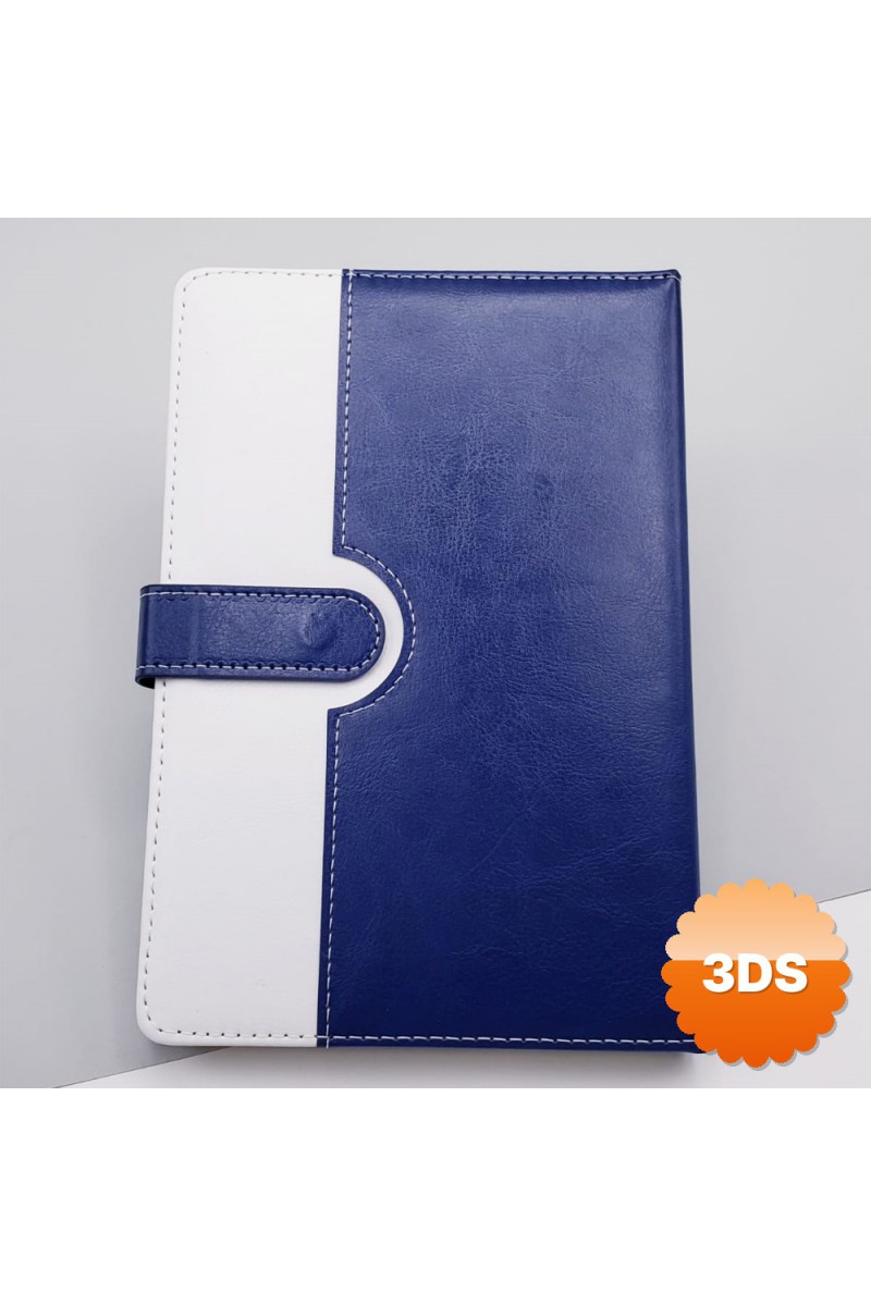 Tarihsiz Ajanda Defter Mavi Beyaz Termo Deri A5