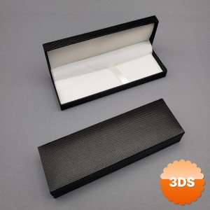 Siyah Hediyelik Kalem Kutusu 16x5 cm Süngerli Bölmeli