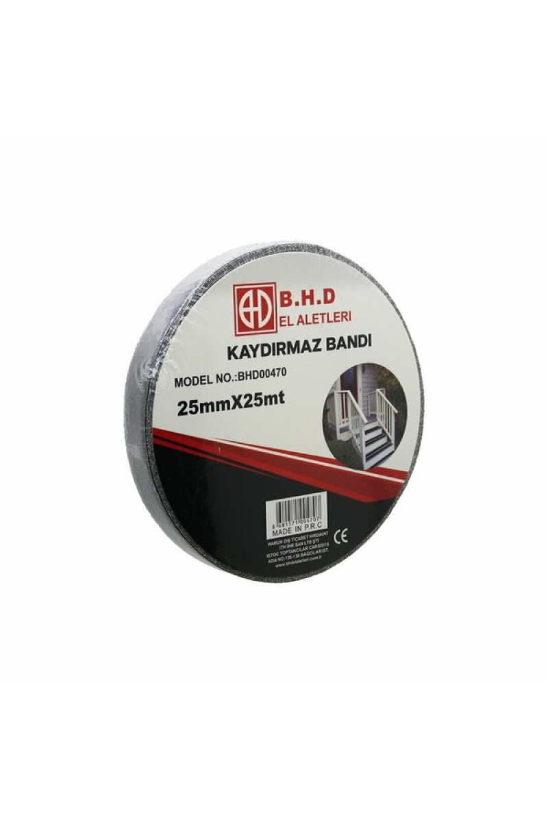Kaydırmaz Siyah Bant 25 mm X 25 mt
