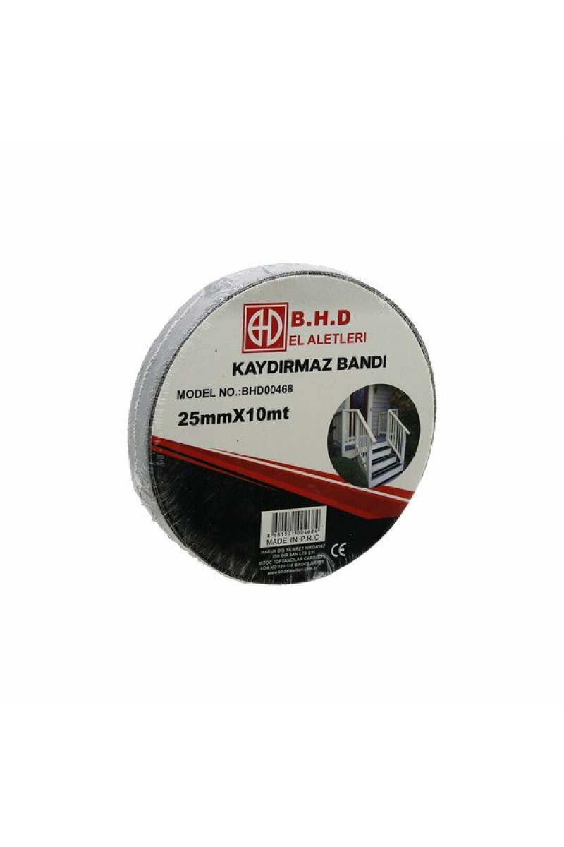 Kaydırmaz Siyah Bant 25 mm x 10 mt