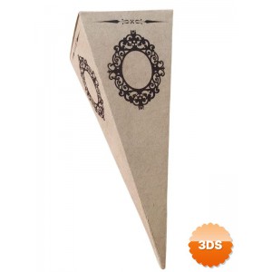 Karton Külah Şeker Lokum Kına Kutusu 25 Li Paket