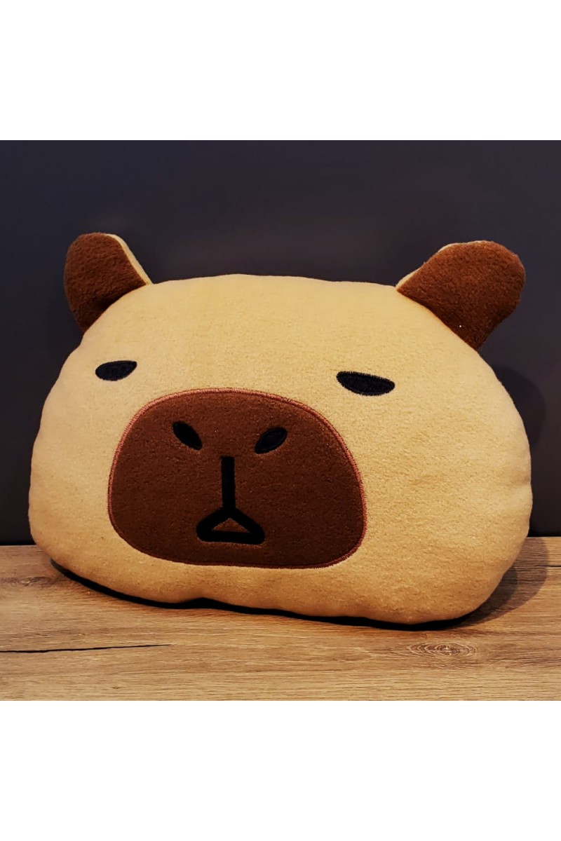 Peluş Capybara Yastık 30 cm Sevimli Tasarım