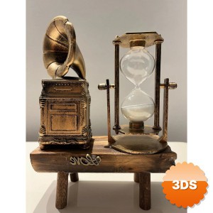 Gramofon Biblolu Kum Saati