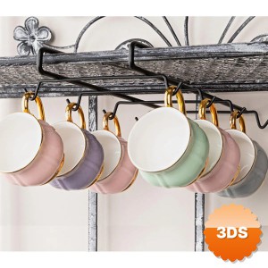 Dolap İçi Fincanlık Askı 10 Kancalı Metal