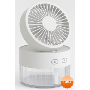 Su Spreyli Katlanır Başlıklı USB Mini Fan