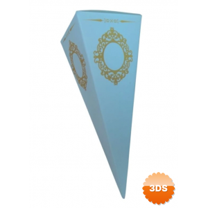 Beyaz Karton Külah Şeker Lokum Kına Kutusu 25 Li Paket