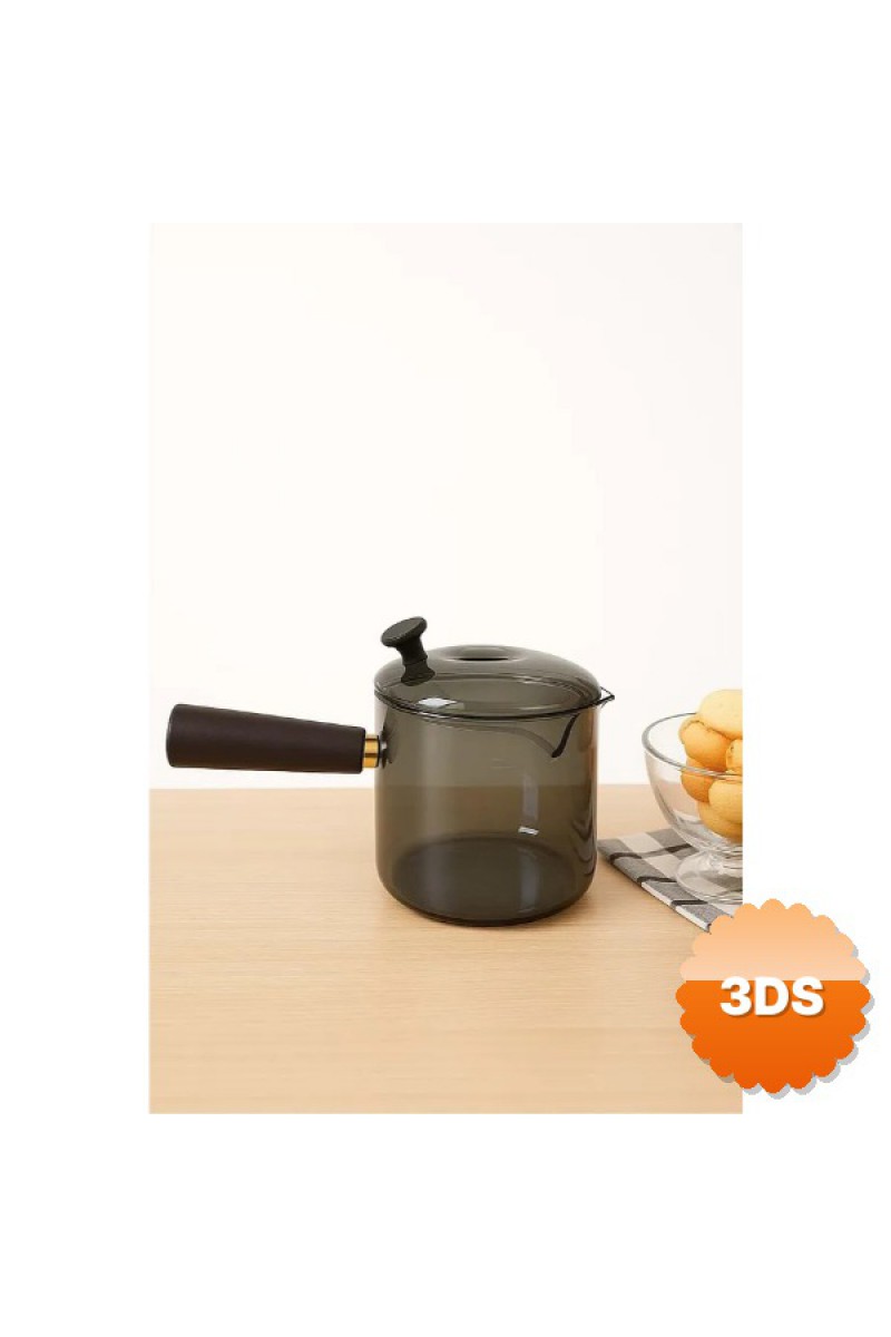 550 ml Akasya Cam Cezve Borosilikat Isıya Dayanıklı