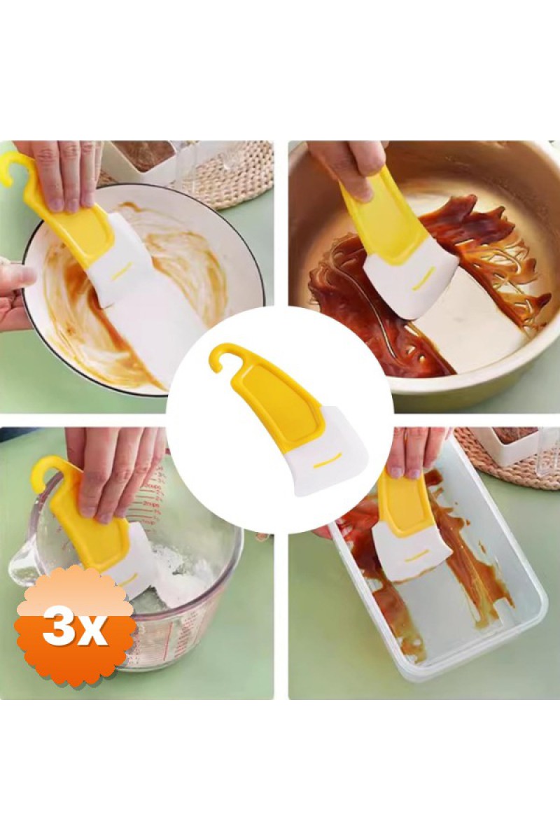 Silikon Uçlu Bulaşık Temizleme Kazıyıcı Spatula