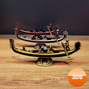 Metal Dekoratif Venedik Kayık