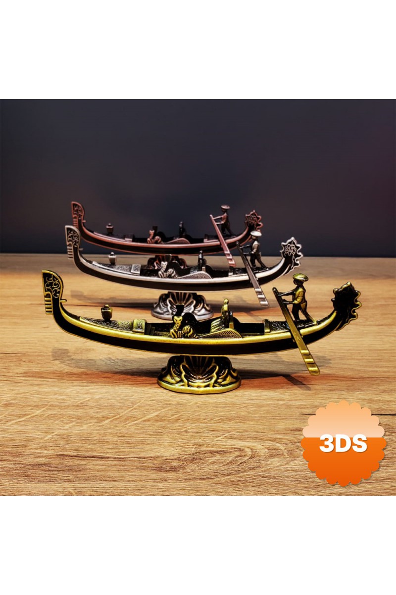 Metal Dekoratif Venedik Kayık