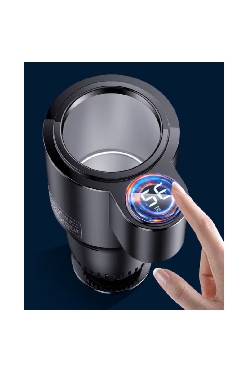 Araç İçi Isıtıcı ve Soğutucu Bardak Tutucu Dijital Göstergeli 36W