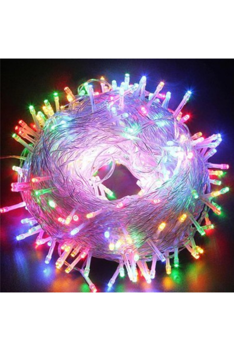 5m 30 Led RGB 2 Kademeli Şeffaf Kablo
