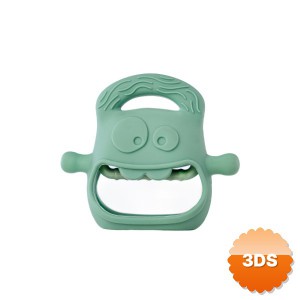 Koyu Yeşil Bebek Silikon Diş Kaşıyıcı