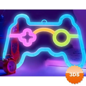 Oyun Konsolu Tasarımlı Neon LED