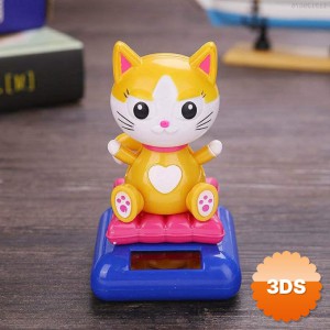 Güneş Enerjili Solar Sallanan Kedi