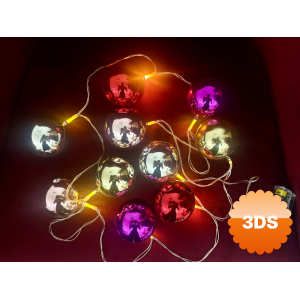 2 Metre 10 Led Pilli 2 Kademeli Parlak Top Led