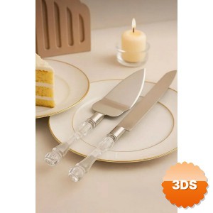 2 Parça Servis Seti Pasta Bıçağı ve Spatula