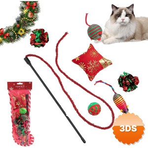 Yılbaşı Konseptli Kedi Oyuncak Seti Karışık Eğlenceli Set