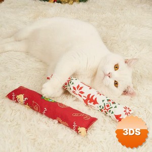 Yılbaşı Konseptli Hışırtılı Bez Kedi Oyuncağı