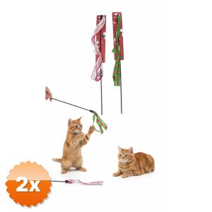 2 Adet Yılbaşı Temalı Kedi Oyun Oltası