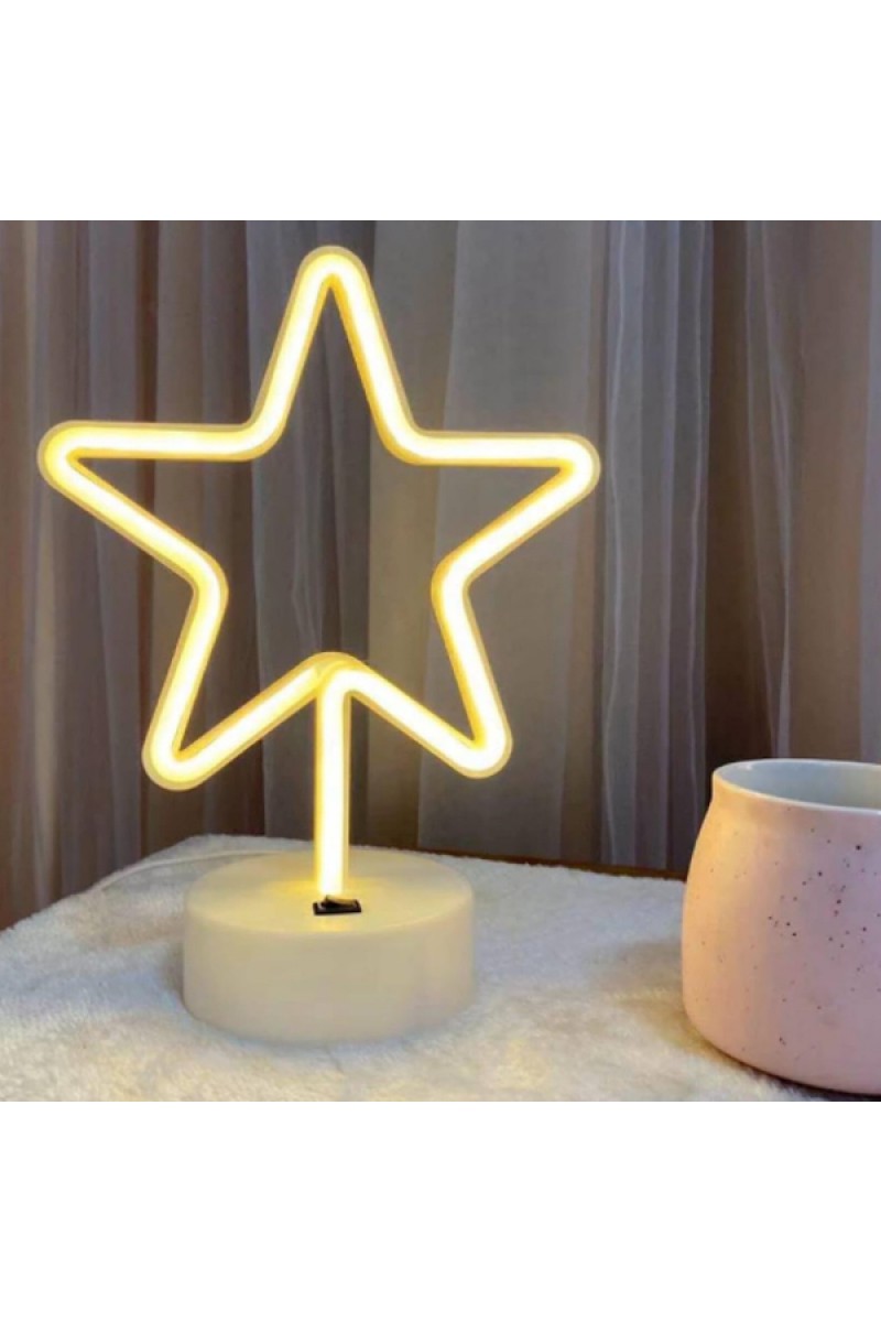 Yıldız Neon LED Lamba