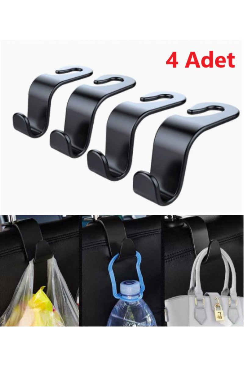 4 Adet Araba Koltuk Arkası Askı