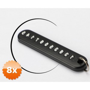 8 Adet Mini Anahtarlık Çok Amaçlı Numaratör
