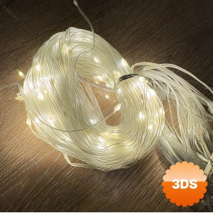 2x2 Perde 192 LED Sarı Işık 8 Fonksiyonlu