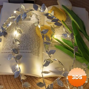 3 Metre Yaldızlı Gümüş LED Işık