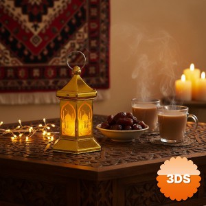 Ramazan Temalı Altıgen Kubbe LED Lamba