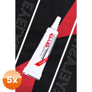 5 Adet Su Geçirmez Kirpik Yapıştırıcısı Glue Siyah Renk