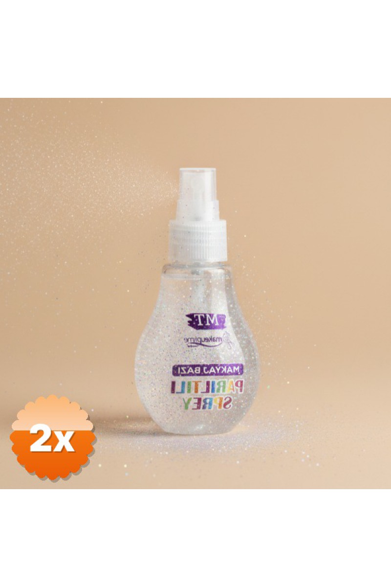 Parıltılı Sprey Makyaj Bazı Şeffaf Işıltılı
