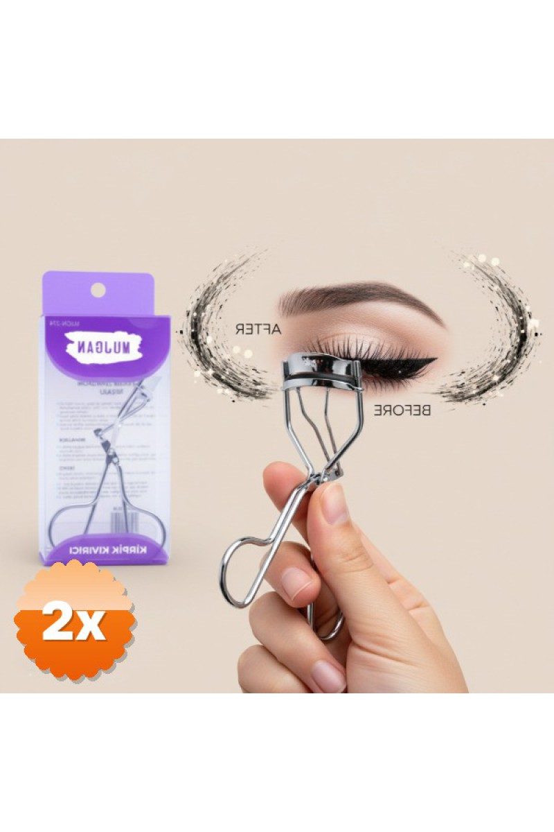 Gümüş Kirpik Kıvırıcı Metal Ergonomik Saplı