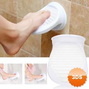 Banyo Ayak Dayanağı Pedalı Duvar Monteli Beyaz Plastik