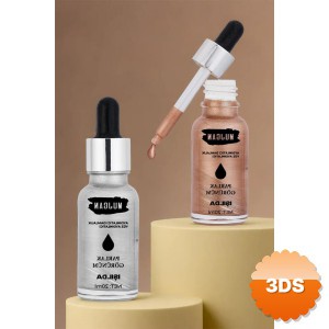 2 Li Damlalık Şişeli Likit Aydınlatıcı Highlighter Seti