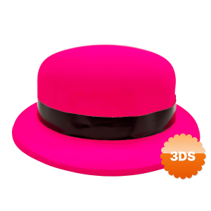 Neon Pembe Uv Parti Şapkası Plastik