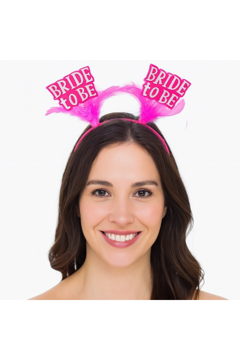 Pembe Renkli Bride To Be Parti Tacı – Bekarlığa Veda Gecesi İçin