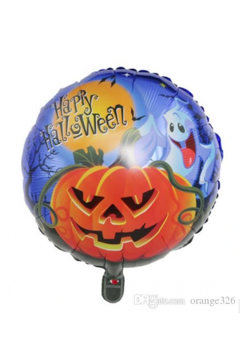 Hayalet Ve Balkabağı Desenli Folyo Balon 18 İnç – 45 Cm