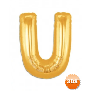 U Harf Folyo Balon Altın Renk 40 İnç