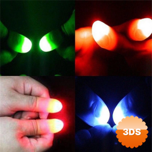 Led Işıklı Renkli Sihirli Parmak Işıklı Parmak Şaka Parmak 1 Adet