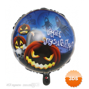 Balkabağı Desenli Folyo Balon 18 İnç – 45 Cm