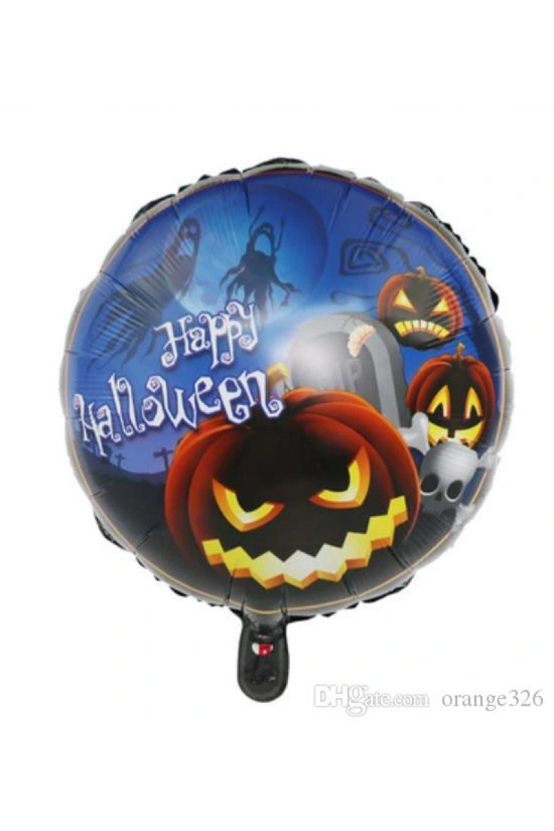 Balkabağı Desenli Folyo Balon 18 İnç – 45 Cm