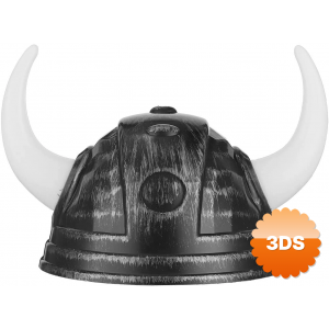 Viking Başlığı Asteriks Başlığı Gümüş Renk