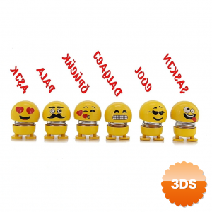 Zıp Zıp Kafalar Sevimli Kafa Sallayan Emojiler Çılgın Kafalar