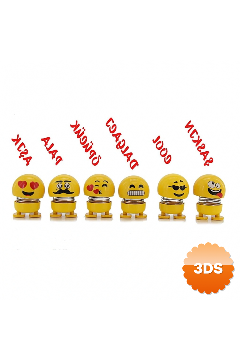Zıp Zıp Kafalar Sevimli Kafa Sallayan Emojiler Çılgın Kafalar