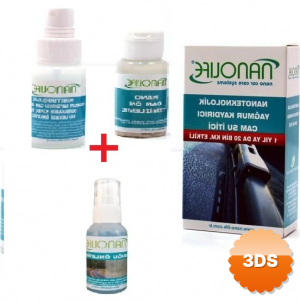 2 Li Set Hidrofobik Yağmur Kaydırıcı Cam Su İtici - Buğu Önleyici Sprey