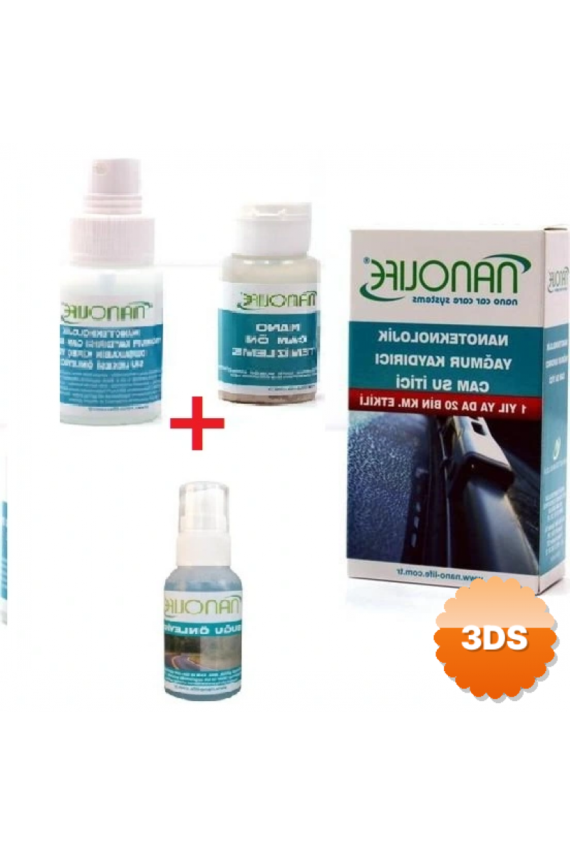 2 Li Set Hidrofobik Yağmur Kaydırıcı Cam Su İtici - Buğu Önleyici Sprey